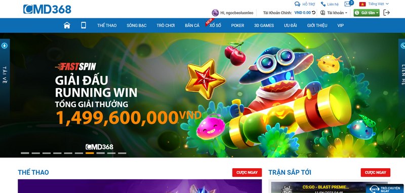 Kho game đặc sắc, hấp dẫn người chơi là thế mạnh CMD368 